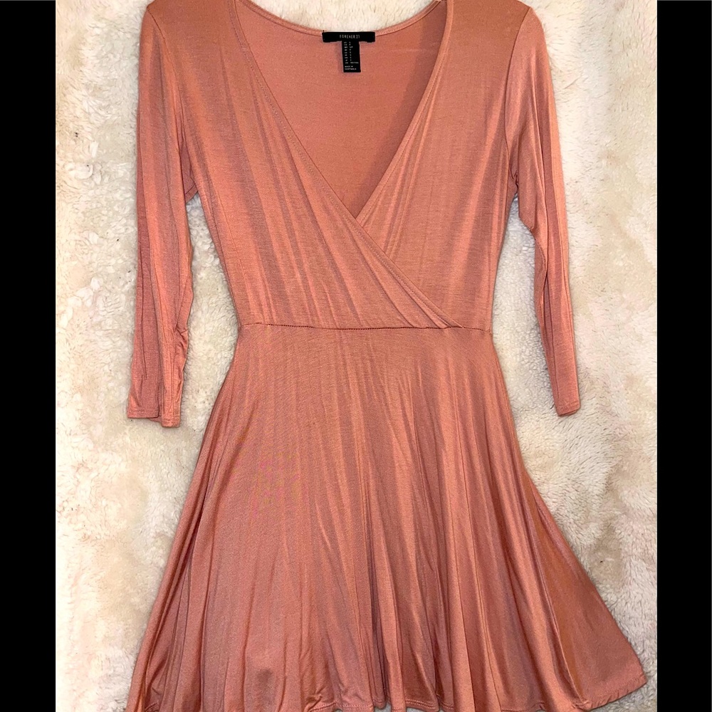 Blush skater dress (size small)